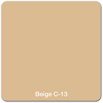 A square color swatch in beige labeled "Beige C-13" in white text at the bottom.